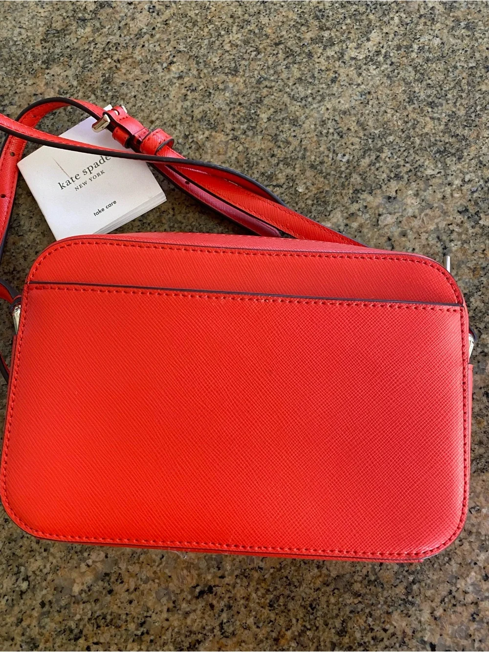 kate spade New York Coral Red Crossbody Camera Bag